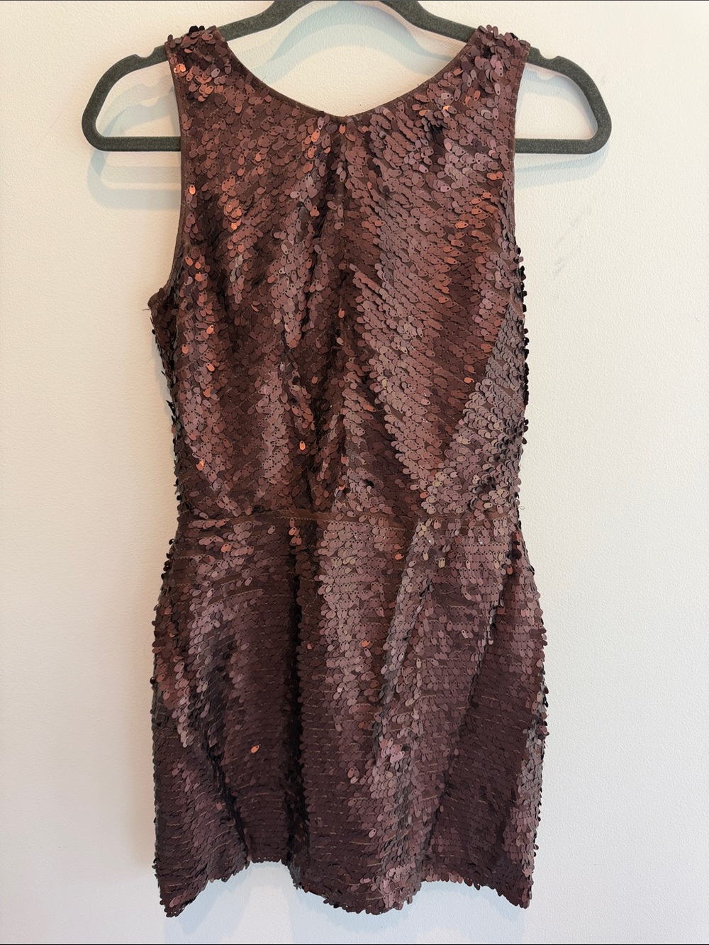 Dolce Vita Copper Brown Sequin Mini Dress